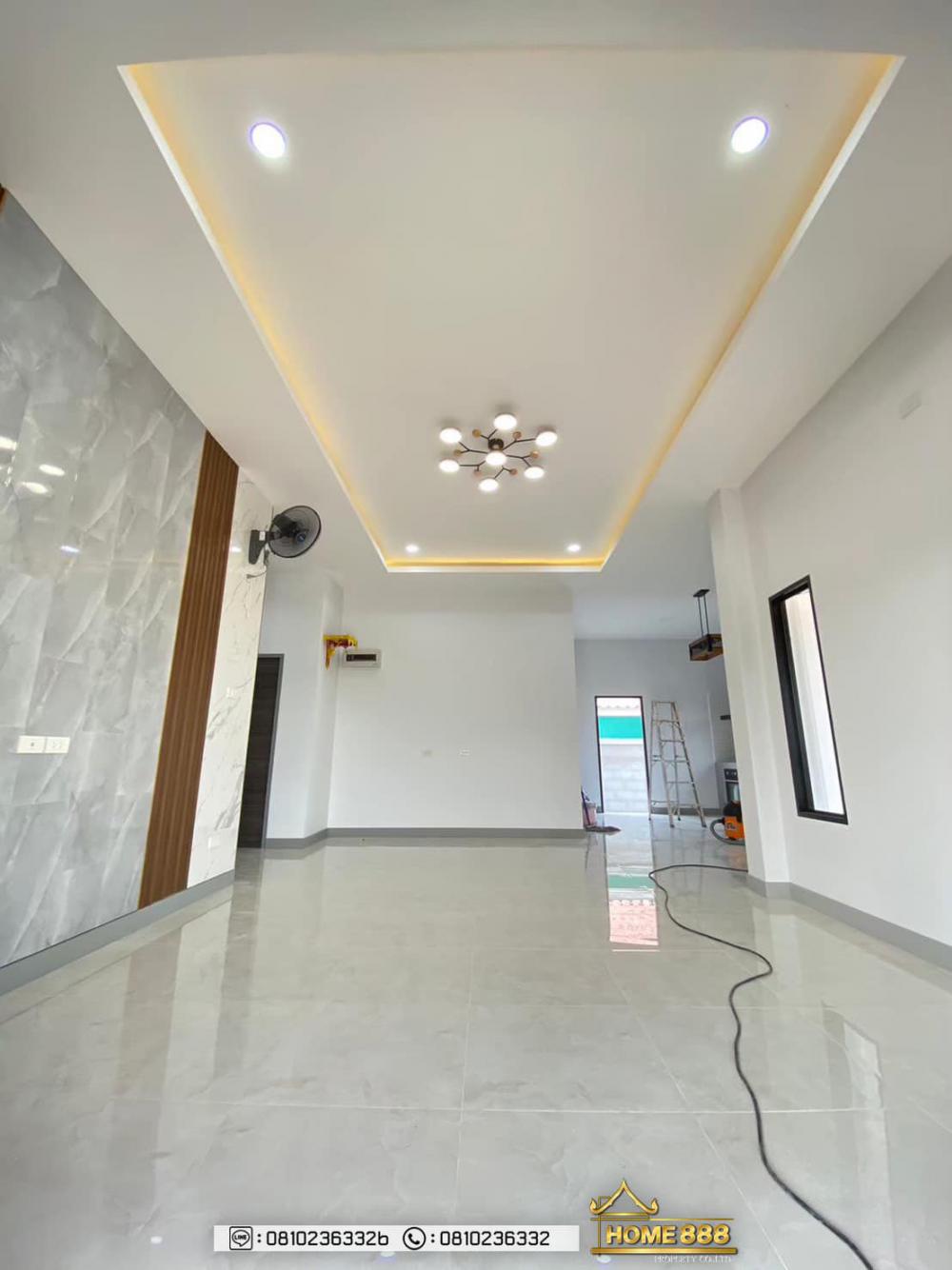 บ้านชั้นเดียวสไตล์คอนเทมโพรารี่ 4 ห้องนอน 3 ห้องน้ำ และห้องอื่นๆ