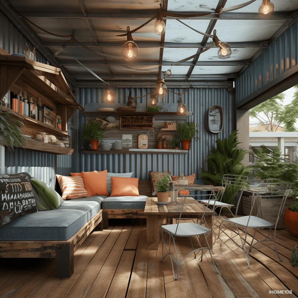 รวมไอเดียมุมนั่งเล่นที่ตกเเต่งด้วยสังกะสีสวยๆ