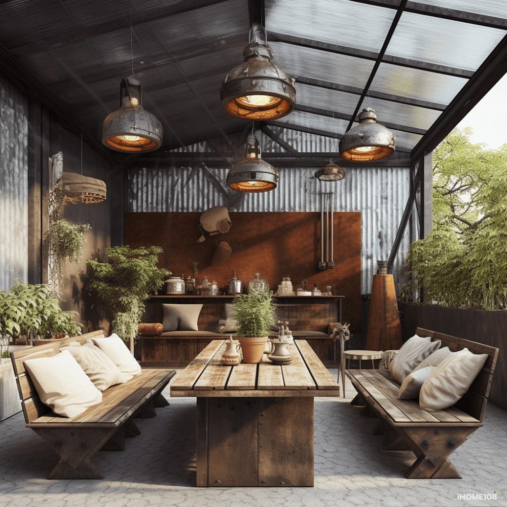 รวมไอเดียมุมนั่งเล่นที่ตกเเต่งด้วยสังกะสีสวยๆ