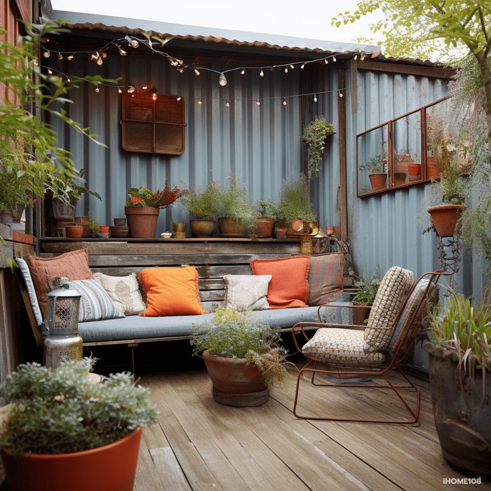 รวมไอเดียมุมนั่งเล่นที่ตกเเต่งด้วยสังกะสีสวยๆ