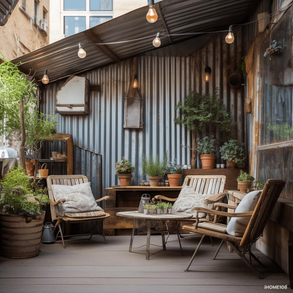 รวมไอเดียมุมนั่งเล่นที่ตกเเต่งด้วยสังกะสีสวยๆ