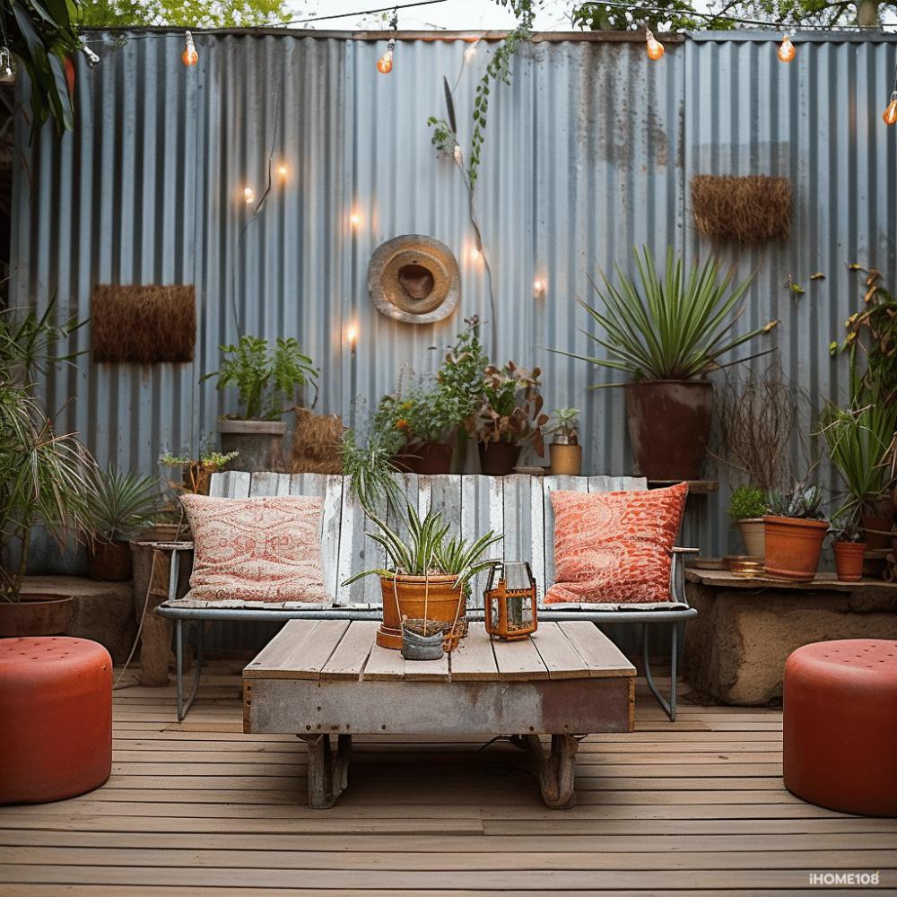 รวมไอเดียมุมนั่งเล่นที่ตกเเต่งด้วยสังกะสีสวยๆ