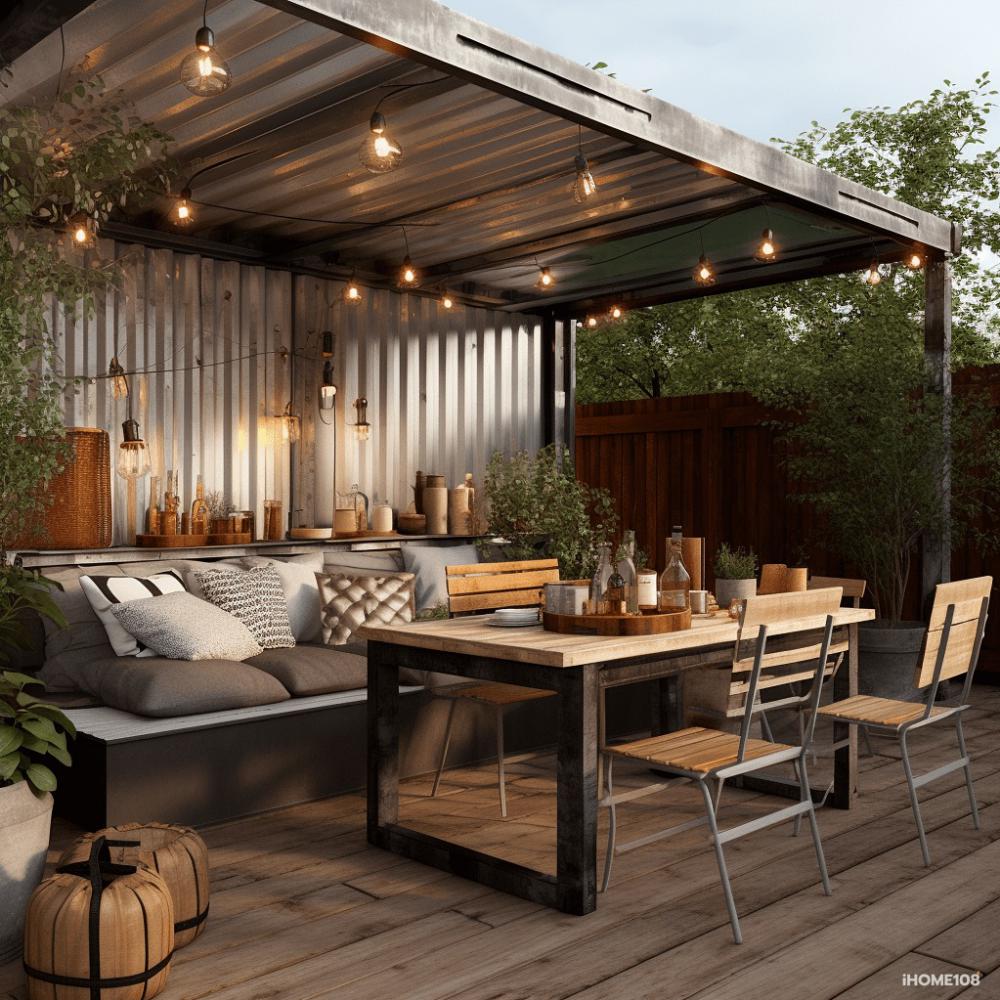 รวมไอเดียมุมนั่งเล่นที่ตกเเต่งด้วยสังกะสีสวยๆ