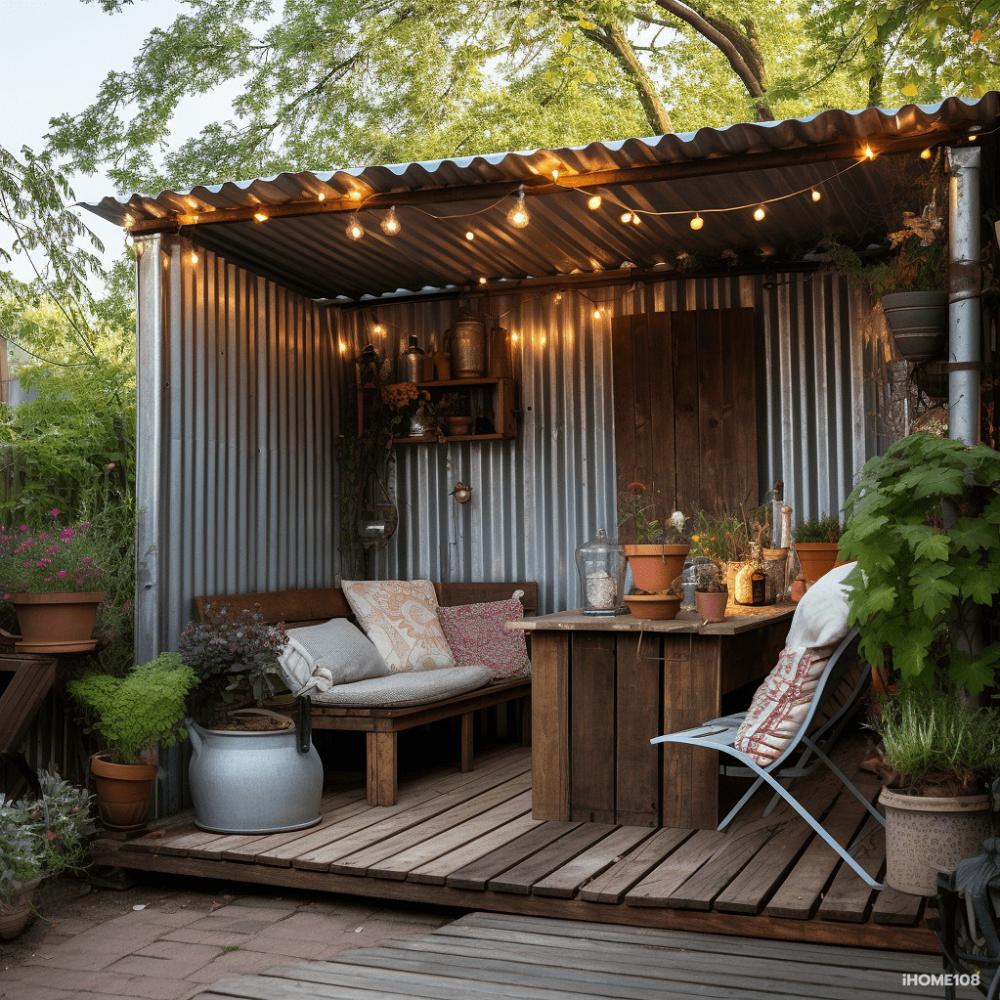 รวมไอเดียมุมนั่งเล่นที่ตกเเต่งด้วยสังกะสีสวยๆ