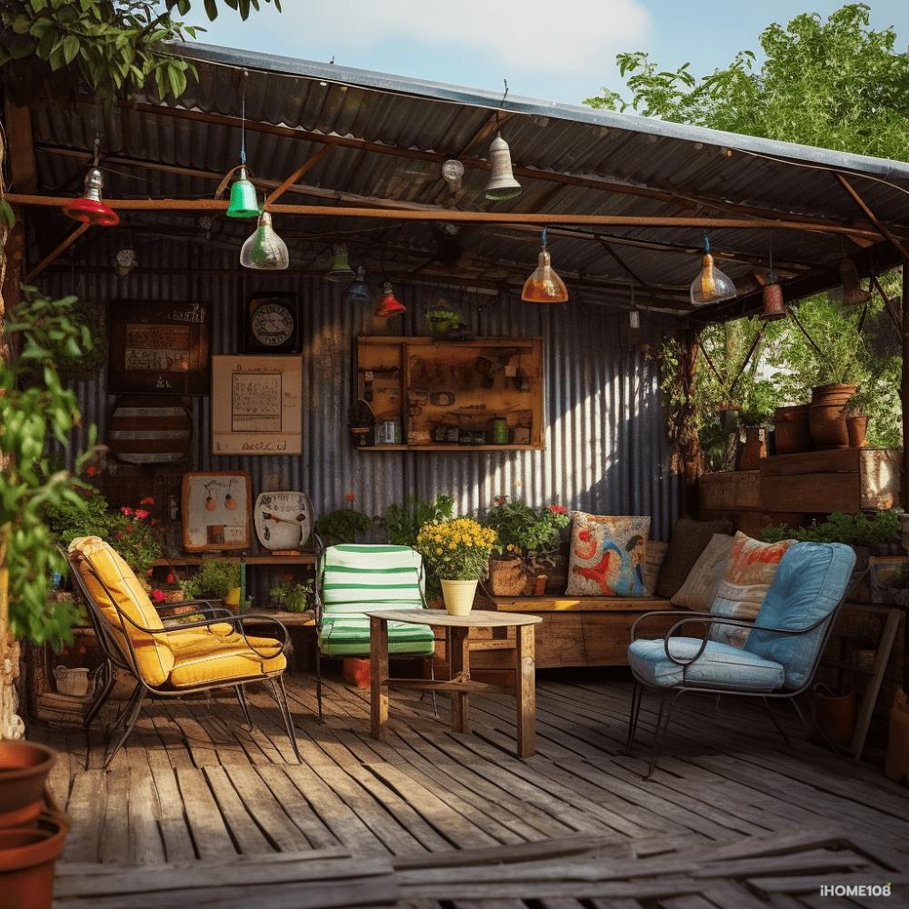 รวมไอเดียมุมนั่งเล่นที่ตกเเต่งด้วยสังกะสีสวยๆ