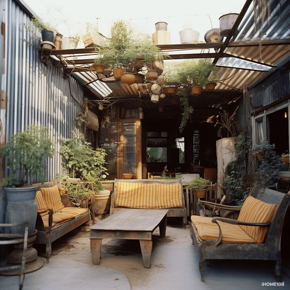 รวมไอเดียมุมนั่งเล่นที่ตกเเต่งด้วยสังกะสีสวยๆ