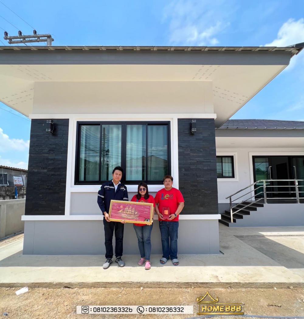 บ้านพักอาศัยชั้นเดียวสไตล์คอนเทมโพรารี่ 3 ห้องนอน 4 ห้องนอน