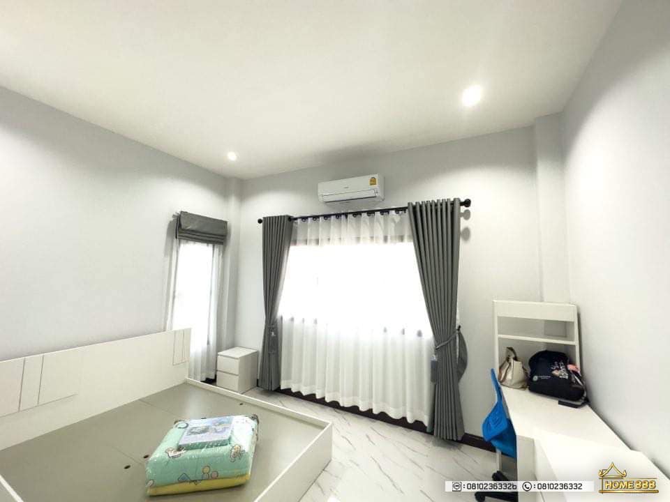 บ้านพักอาศัยชั้นเดียวสไตล์คอนเทมโพรารี่ 3 ห้องนอน 4 ห้องนอน