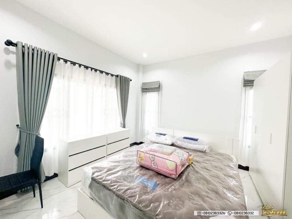 บ้านพักอาศัยชั้นเดียวสไตล์คอนเทมโพรารี่ 3 ห้องนอน 4 ห้องนอน