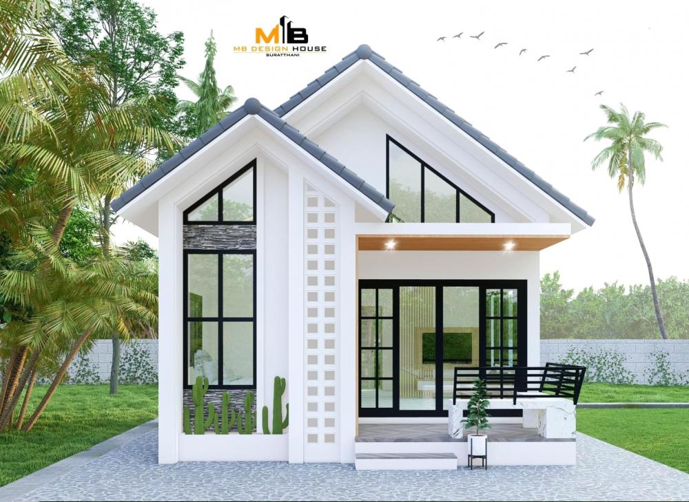 แบบบ้านมินิมอลมูจิ 2 ห้องนอน 1 ห้องน้ำ พื้นที่ 42 ตร.ม. หลังเล็กๆกะทัดรัด