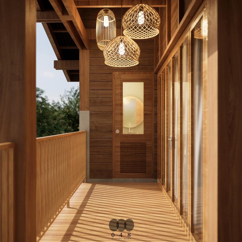 แบบบ้านสองชั้น สไตล์ Thai-Contemporary งบ 1.3 ล้าน