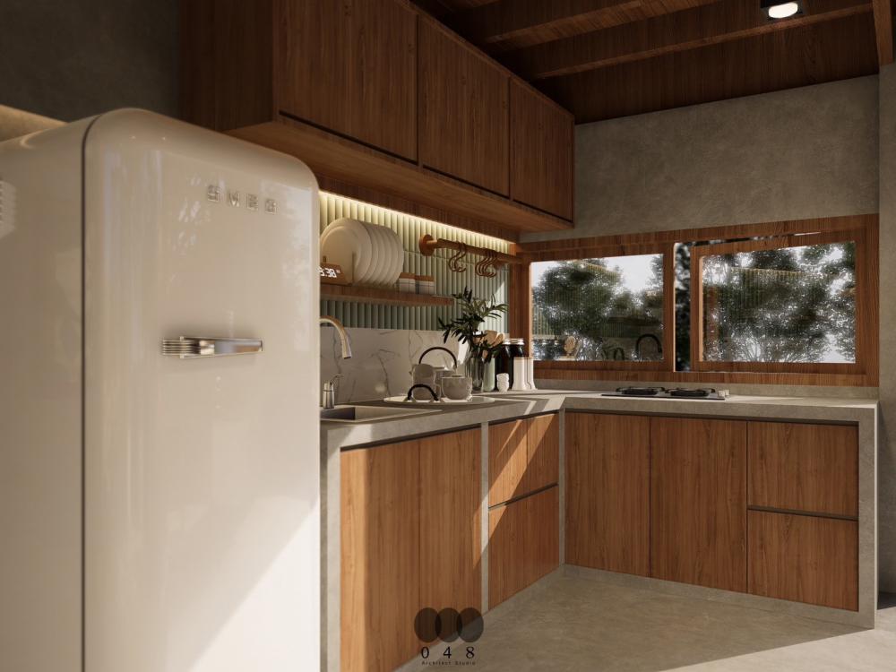 แบบบ้านสองชั้น สไตล์ Thai-Contemporary งบ 1.3 ล้าน