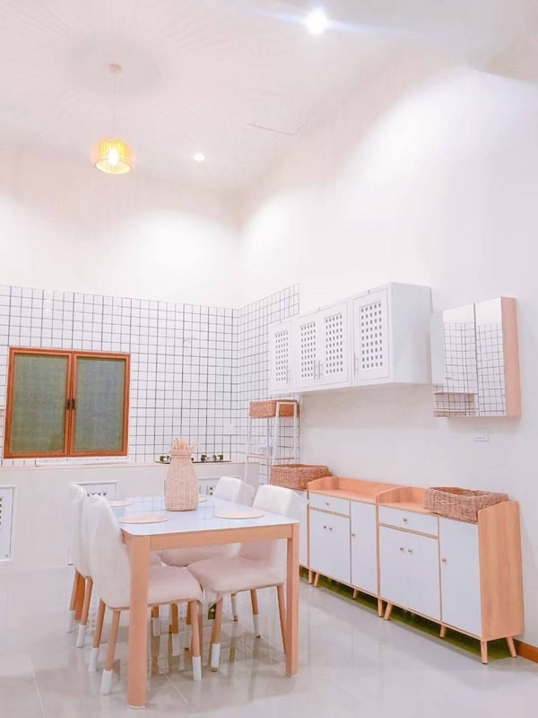 ไอเดียบ้านสไตล์นอร์ดิกผสมผสานสไตล์มูจิ ขนาด 3 ห้องนอน 2 ห้องน้ำ