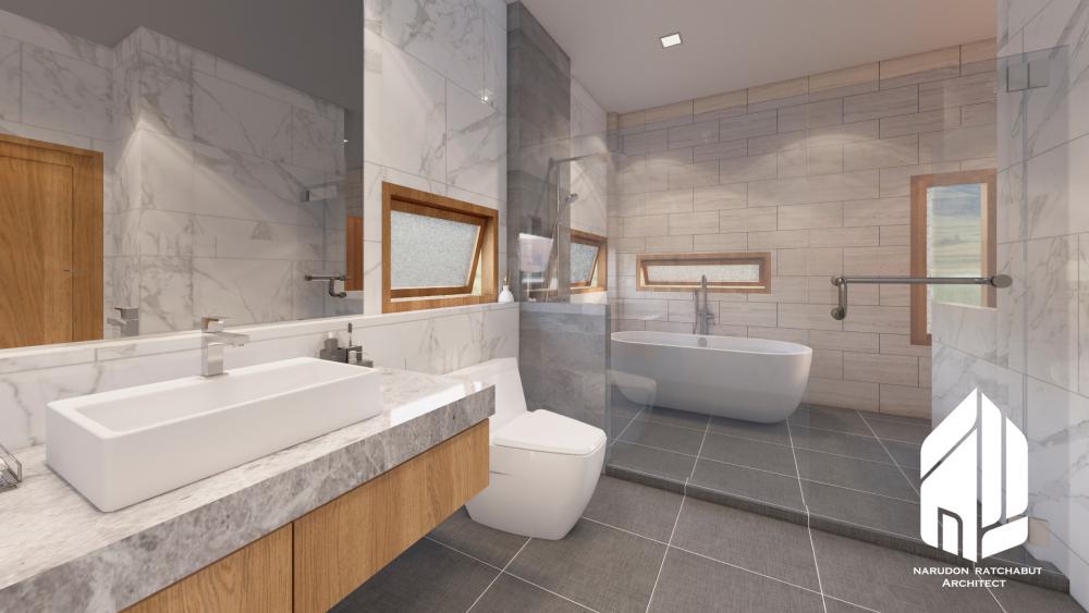 บ้านพักบนเนินเขาสไตล์ minimal  home กลิ่นอายญี่ปุ่น