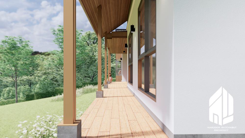 บ้านพักบนเนินเขาสไตล์ minimal  home กลิ่นอายญี่ปุ่น