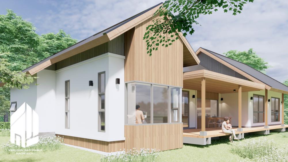 บ้านพักบนเนินเขาสไตล์ minimal  home กลิ่นอายญี่ปุ่น