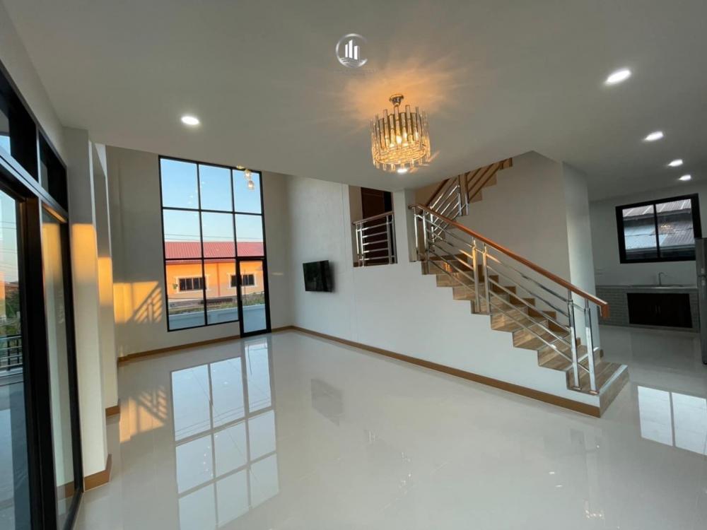 สไตล์โมเดิร์นบ้านพักอาศัย 1 ชั้นครึ่ง 3 ห้องนอน 3 ห้องน้ำ