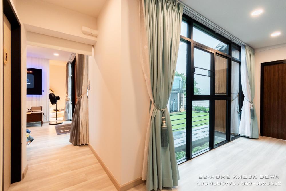 TBB24 บ้านพักตากอากาศน็อคดาวน์โครงเหล็ก รูปทรงนอร์ดิก