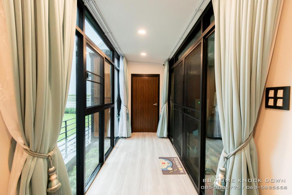 TBB24 บ้านพักตากอากาศน็อคดาวน์โครงเหล็ก รูปทรงนอร์ดิก