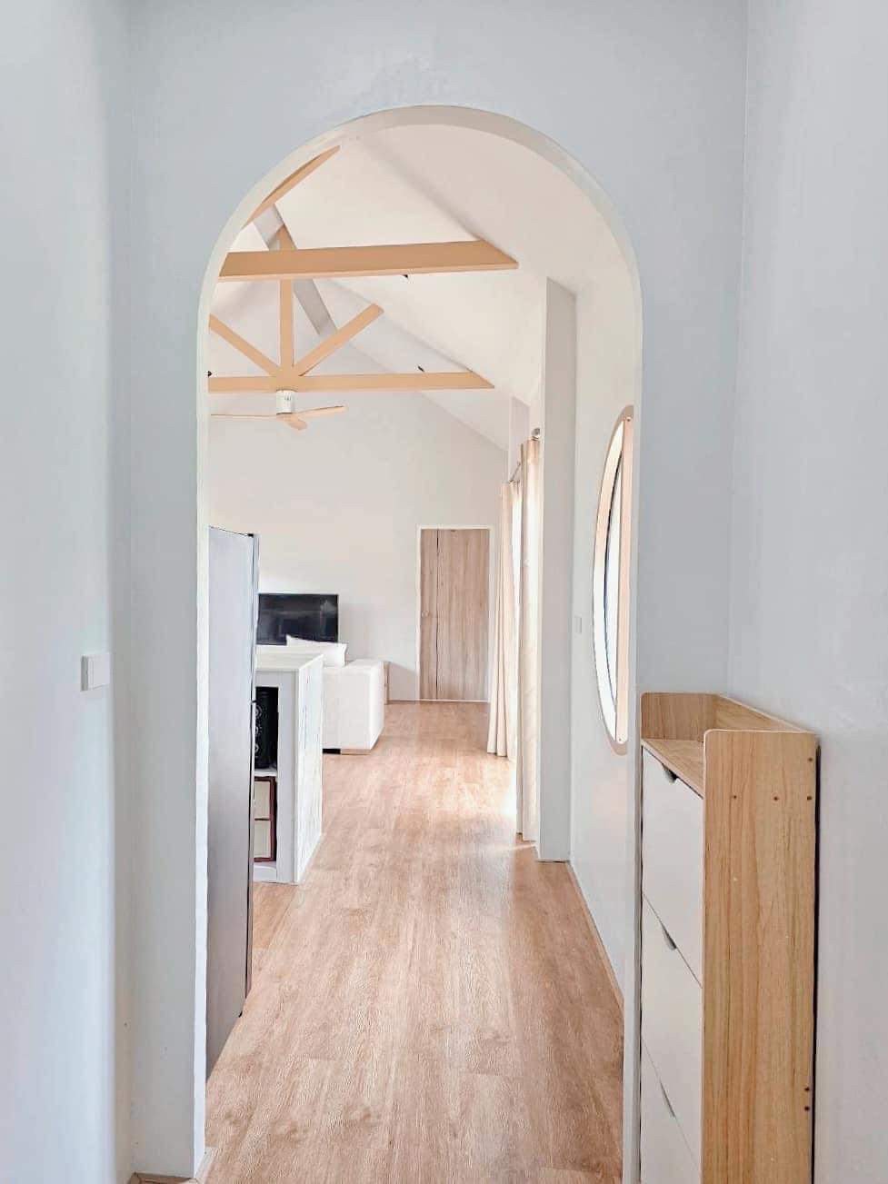 ไอเดียบ้านมินิมอลทรงตัวแอล กว้างขวางละมุนอบอุ่น รูปที่ 14