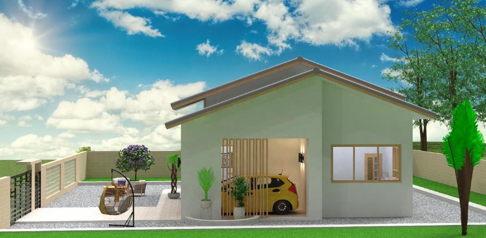 แบบบ้านมินิมอล 2 ห้องนอน 2 ห้องน้ำ งบ 1.2-1.3 ล้านบาท รูปที่ 10