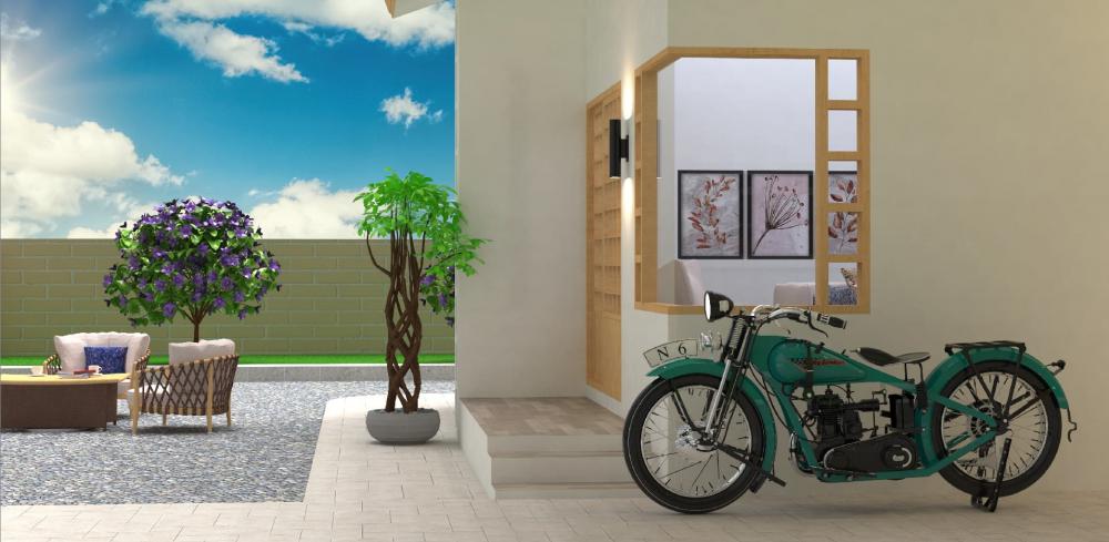 แบบบ้านมินิมอล 2 ห้องนอน 2 ห้องน้ำ งบ 1.2-1.3 ล้านบาท รูปที่ 14