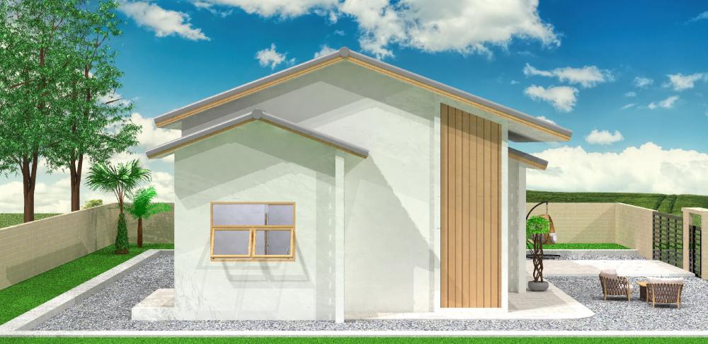 แบบบ้านมินิมอล 2 ห้องนอน 2 ห้องน้ำ งบ 1.2-1.3 ล้านบาท รูปที่ 16