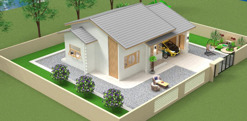 แบบบ้านมินิมอล 2 ห้องนอน 2 ห้องน้ำ งบ 1.2-1.3 ล้านบาท รูปที่ 21