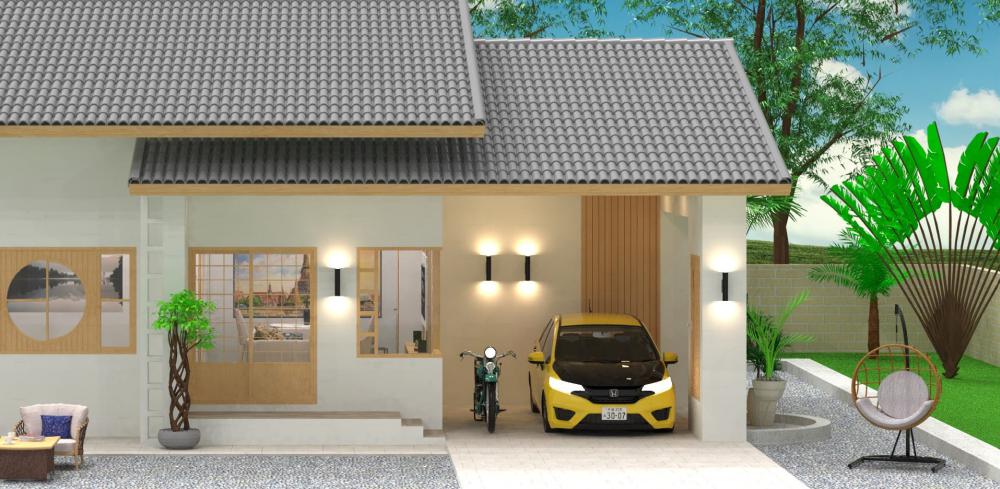 แบบบ้านมินิมอล 2 ห้องนอน 2 ห้องน้ำ งบ 1.2-1.3 ล้านบาท รูปที่ 4