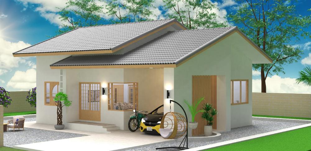 แบบบ้านมินิมอล 2 ห้องนอน 2 ห้องน้ำ งบ 1.2-1.3 ล้านบาท รูปที่ 6