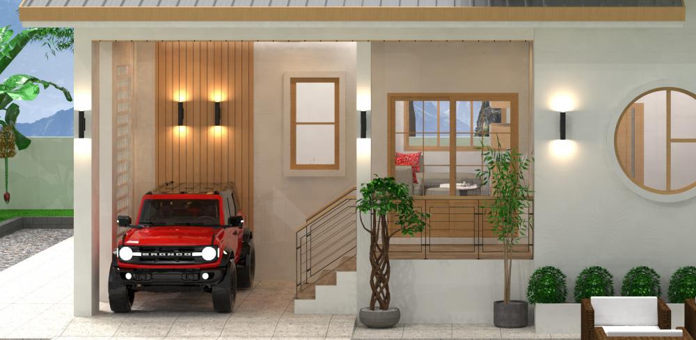 แบบบ้านมินิมอล 2 ห้องนอน 2 ห้องน้ำ งบประมาณ 9 แสน - 1 ล้าน รูปที่ 4