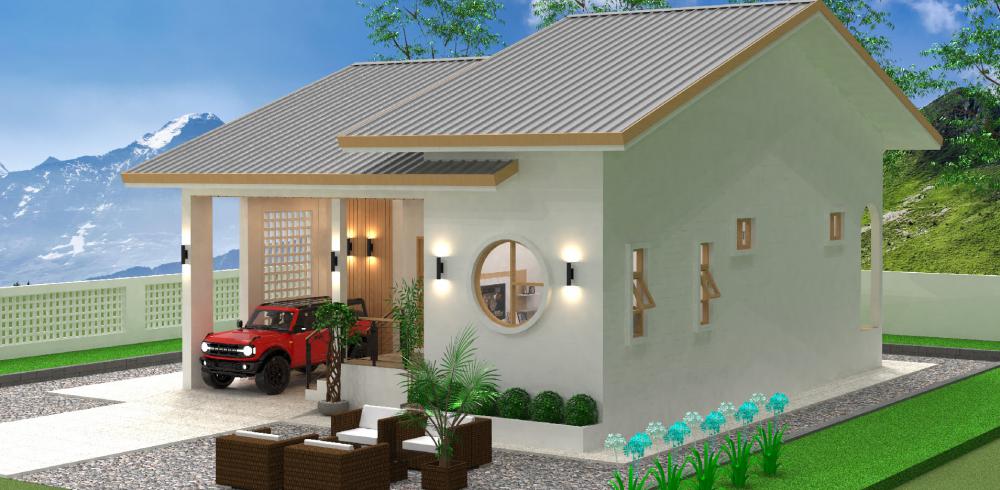 แบบบ้านมินิมอล 2 ห้องนอน 2 ห้องน้ำ งบประมาณ 9 แสน - 1 ล้าน รูปที่ 5