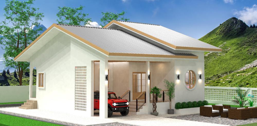 แบบบ้านมินิมอล 2 ห้องนอน 2 ห้องน้ำ งบประมาณ 9 แสน - 1 ล้าน รูปที่ 7