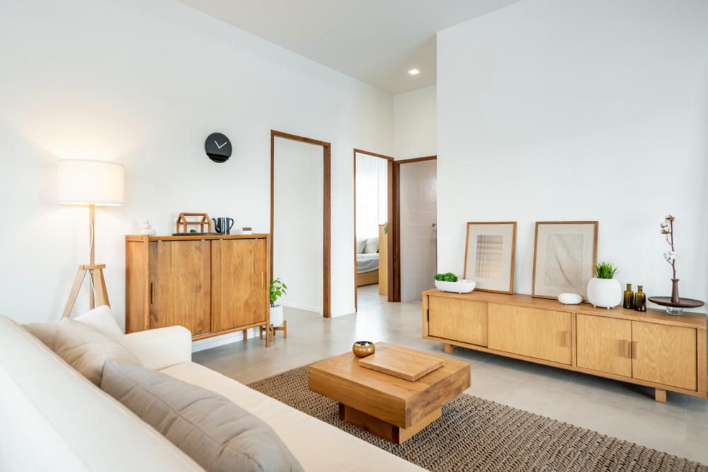 บ้านชั้นเดียวสไตล์มินิมอล 2 ห้องนอน 2 ห้องน้ำ พื้นที่เริ่มต้น 40 ตร.ว. รูปที่ 16