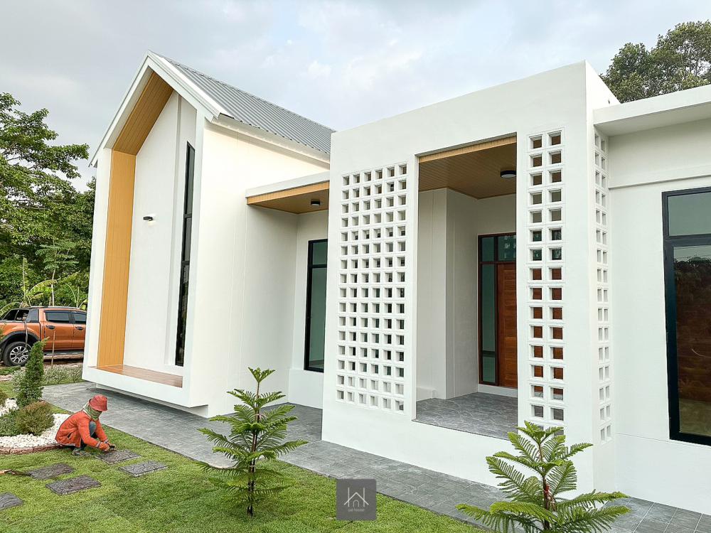 ไอเดียบ้านสวยแบบมินิมอลนอร์ดิก 3 ห้องนอน 2 ห้องน้ำ 1 ห้องโถง 1 ครัว+ซักล้าง และห้องเก็บของ พร้อมที่จอดรถ 2 คัน รูปที่ 27