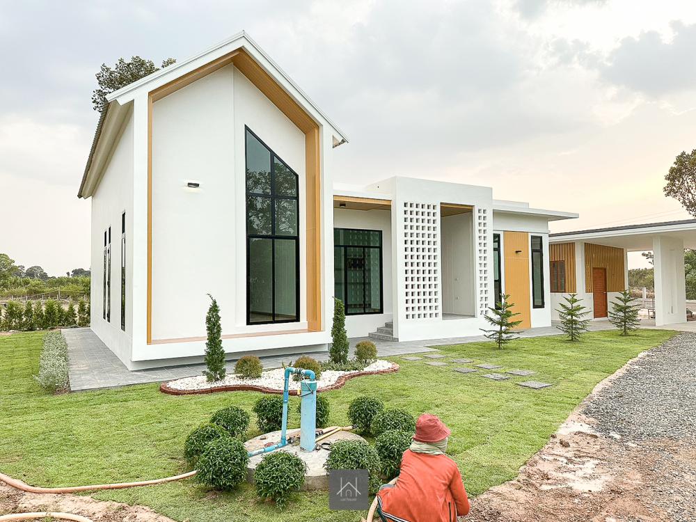 ไอเดียบ้านสวยแบบมินิมอลนอร์ดิก 3 ห้องนอน 2 ห้องน้ำ 1 ห้องโถง 1 ครัว+ซักล้าง และห้องเก็บของ พร้อมที่จอดรถ 2 คัน รูปที่ 3