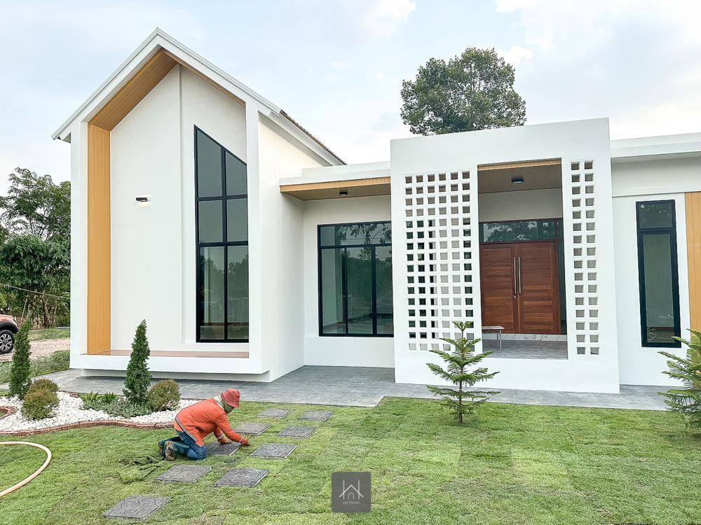 ไอเดียบ้านสวยแบบมินิมอลนอร์ดิก 3 ห้องนอน 2 ห้องน้ำ 1 ห้องโถง 1 ครัว+ซักล้าง และห้องเก็บของ พร้อมที่จอดรถ 2 คัน รูปที่ 4