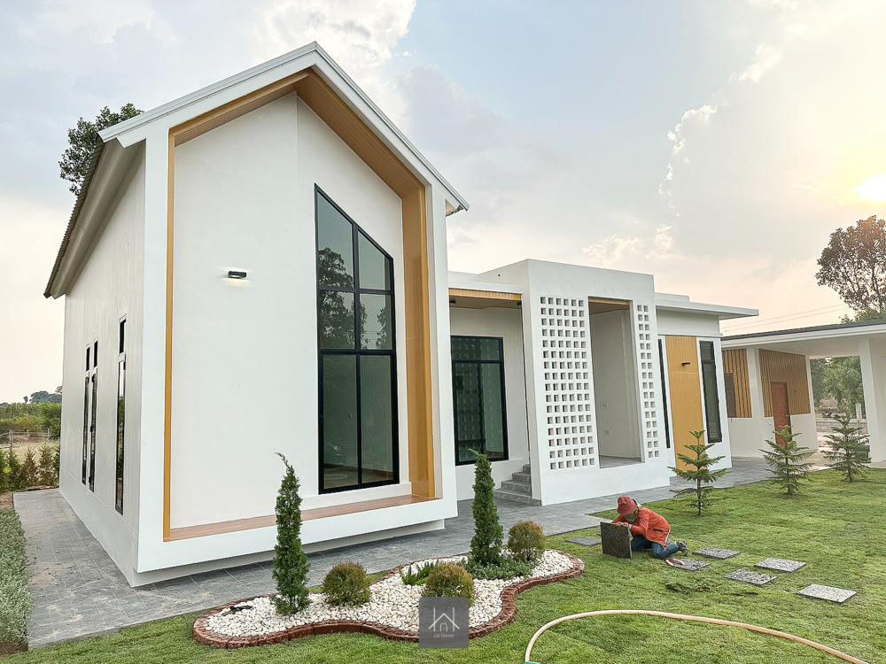 ไอเดียบ้านสวยแบบมินิมอลนอร์ดิก 3 ห้องนอน 2 ห้องน้ำ 1 ห้องโถง 1 ครัว+ซักล้าง และห้องเก็บของ พร้อมที่จอดรถ 2 คัน รูปที่ 39