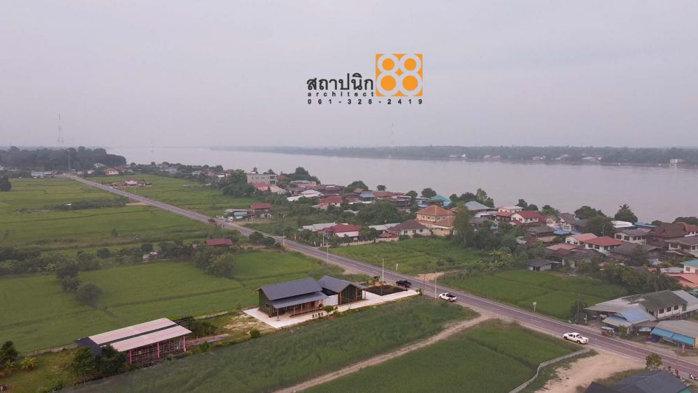 บ้านสไตล์อีสาน เอเชียทรอปิกคอล ท่ามกลางทุ่งนาสีเขียวในหมู่บ้านติดริมแม่น้ำโขง อ.เมือง จ.มุกดาหาร รูปที่ 8