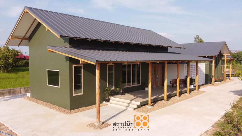 บ้านสไตล์อีสาน เอเชียทรอปิกคอล ท่ามกลางทุ่งนาสีเขียวในหมู่บ้านติดริมแม่น้ำโขง อ.เมือง จ.มุกดาหาร รูปที่ 9