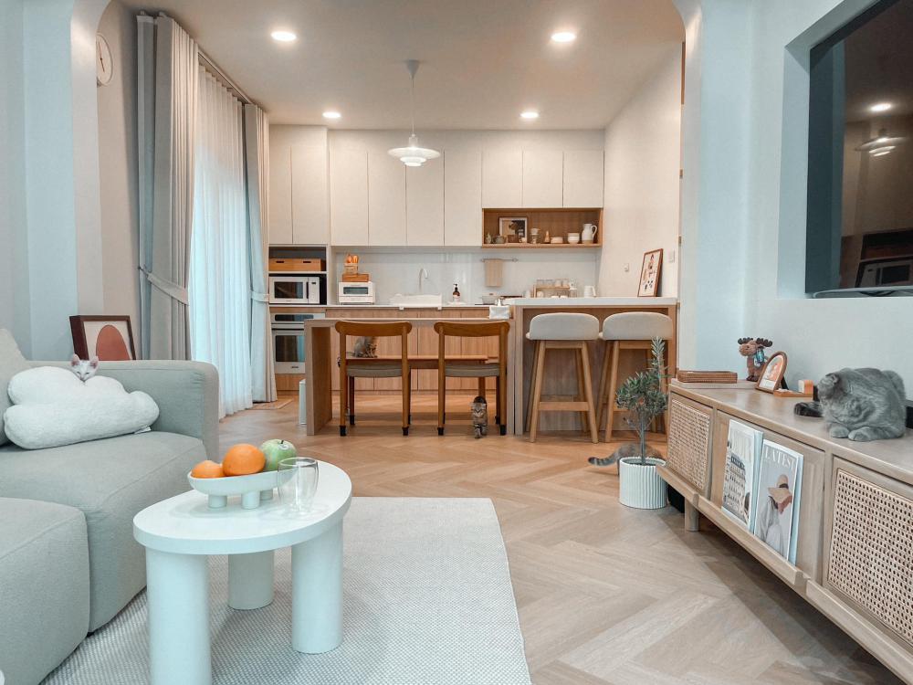 ไอเดียบ้านสไตล์มินิมอลตกแต่งภายในมินิมอล มีแมว อบอุ่น น่าอยู่ รูปที่ 11