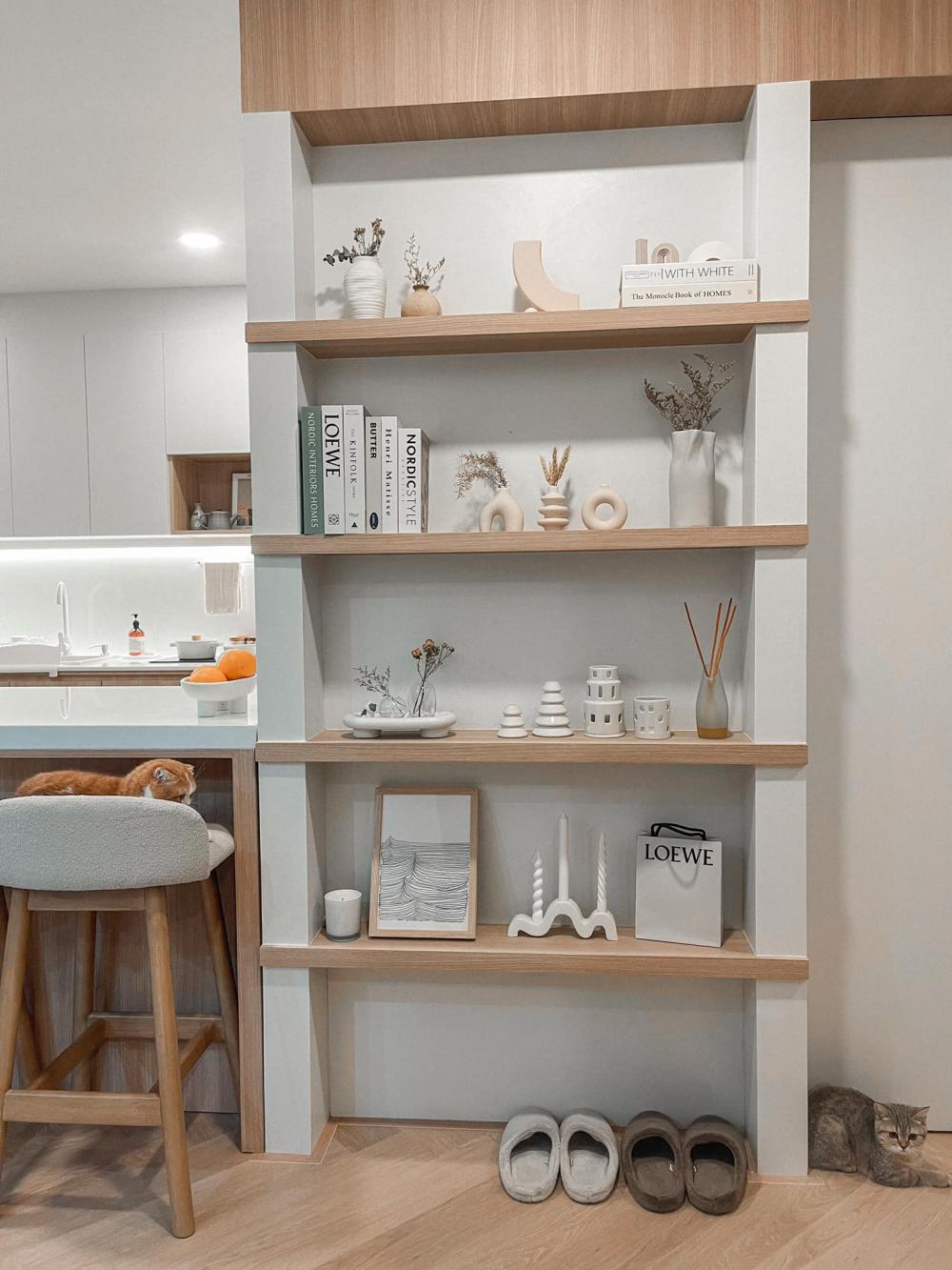 ไอเดียบ้านสไตล์มินิมอลตกแต่งภายในมินิมอล มีแมว อบอุ่น น่าอยู่ รูปที่ 6