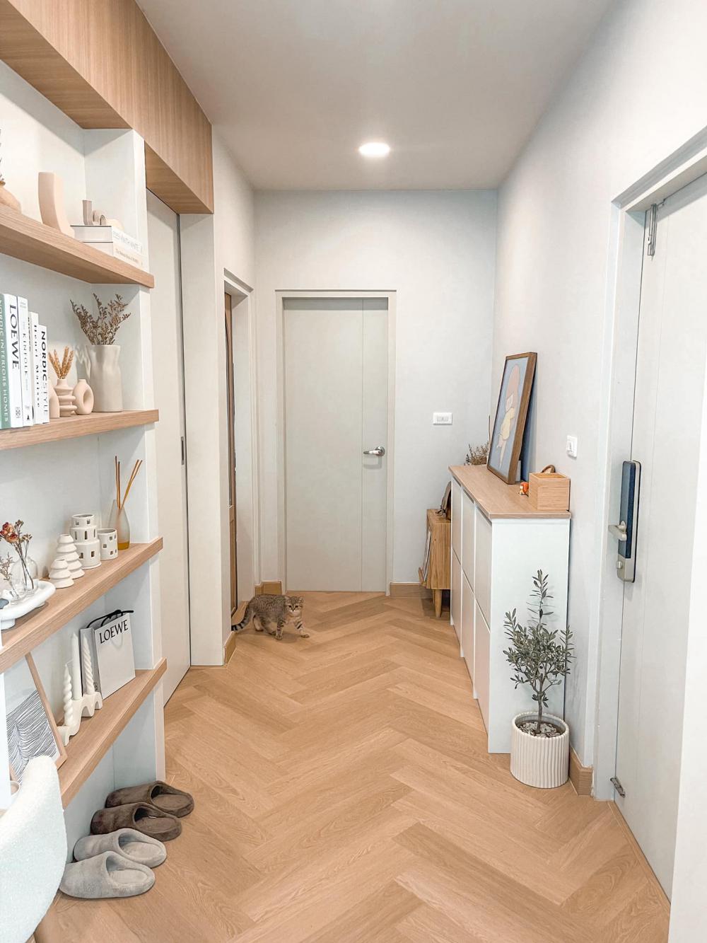 ไอเดียบ้านสไตล์มินิมอลตกแต่งภายในมินิมอล มีแมว อบอุ่น น่าอยู่ รูปที่ 32