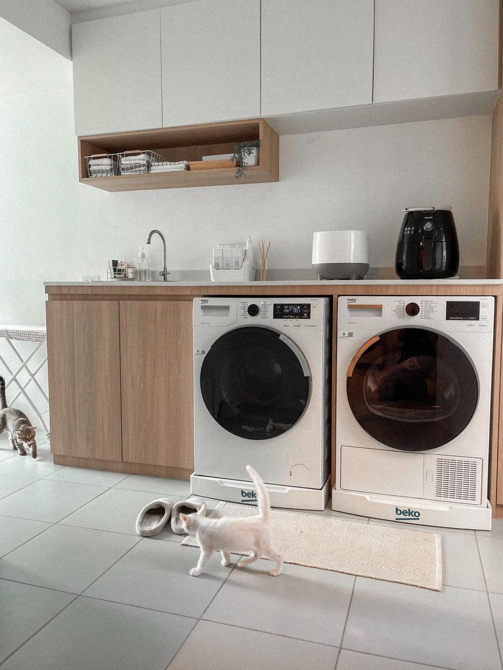 ไอเดียบ้านสไตล์มินิมอลตกแต่งภายในมินิมอล มีแมว อบอุ่น น่าอยู่ รูปที่ 59