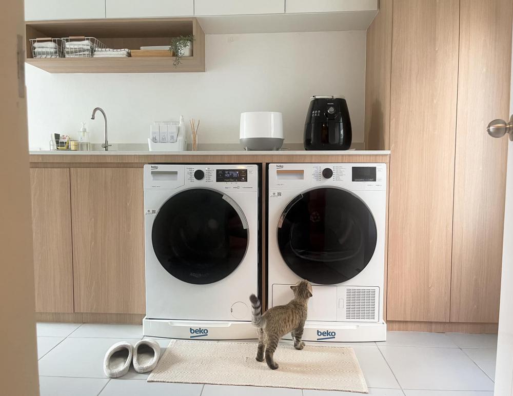 ไอเดียบ้านสไตล์มินิมอลตกแต่งภายในมินิมอล มีแมว อบอุ่น น่าอยู่ รูปที่ 34