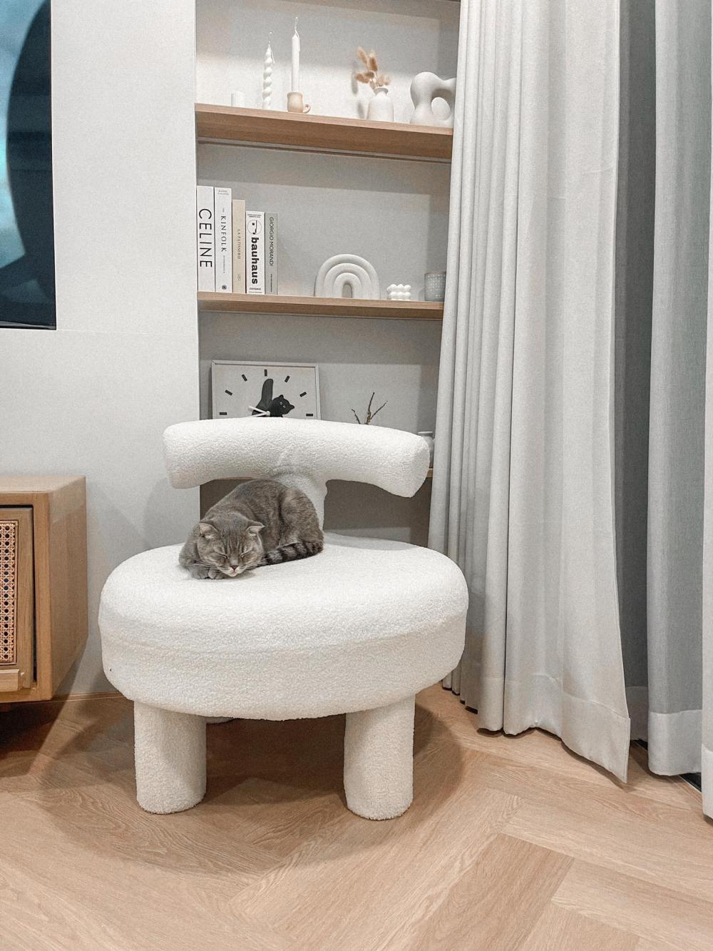 ไอเดียบ้านสไตล์มินิมอลตกแต่งภายในมินิมอล มีแมว อบอุ่น น่าอยู่ รูปที่ 39