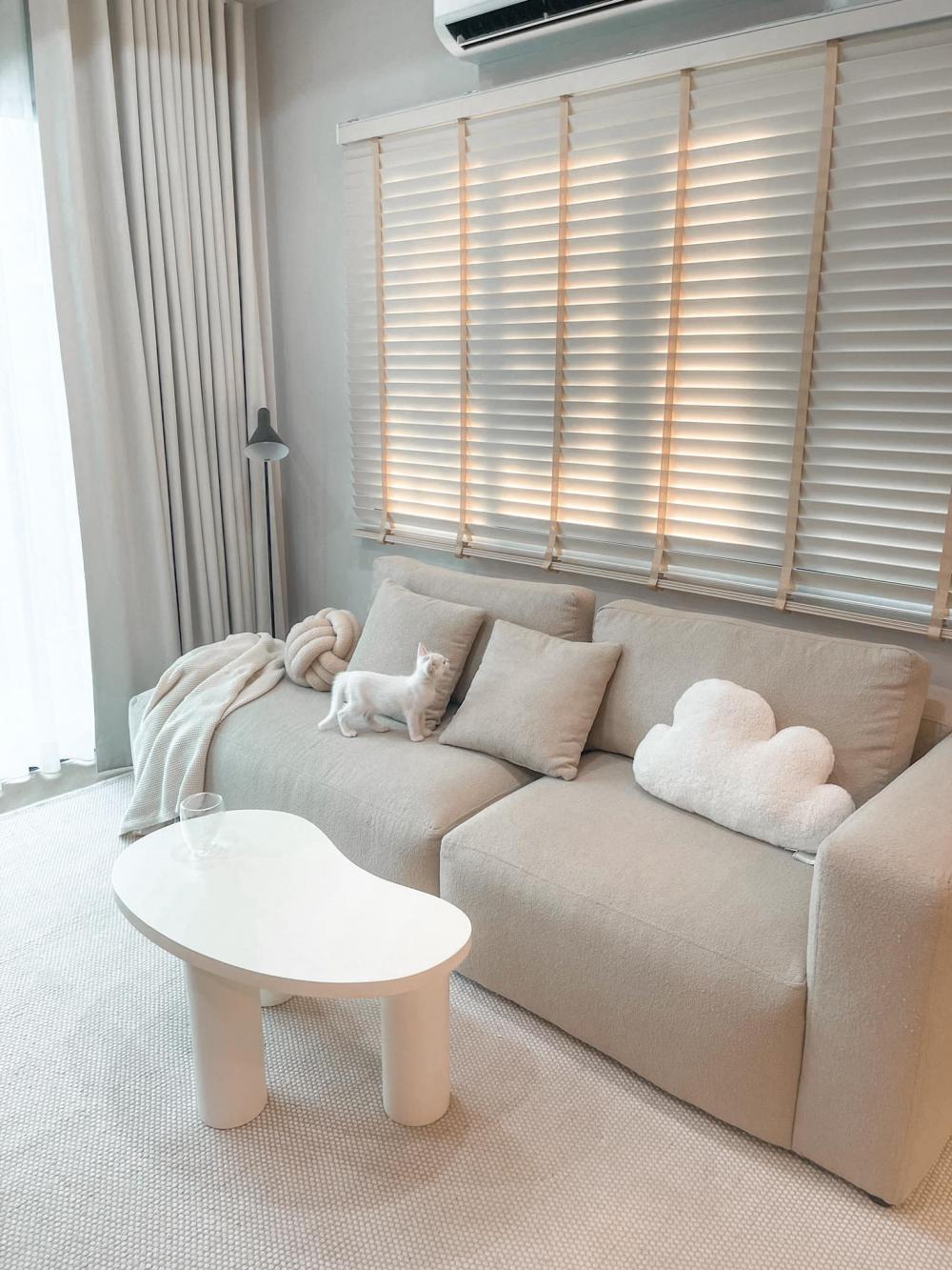 ไอเดียบ้านสไตล์มินิมอลตกแต่งภายในมินิมอล มีแมว อบอุ่น น่าอยู่ รูปที่ 12