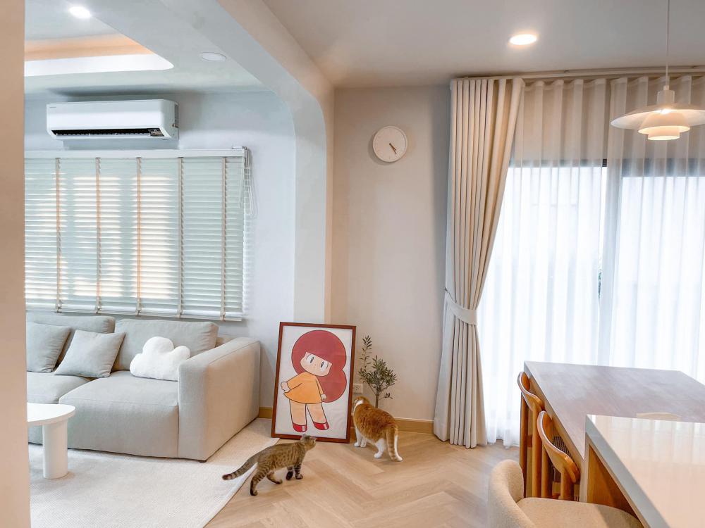 ไอเดียบ้านสไตล์มินิมอลตกแต่งภายในมินิมอล มีแมว อบอุ่น น่าอยู่ รูปที่ 14