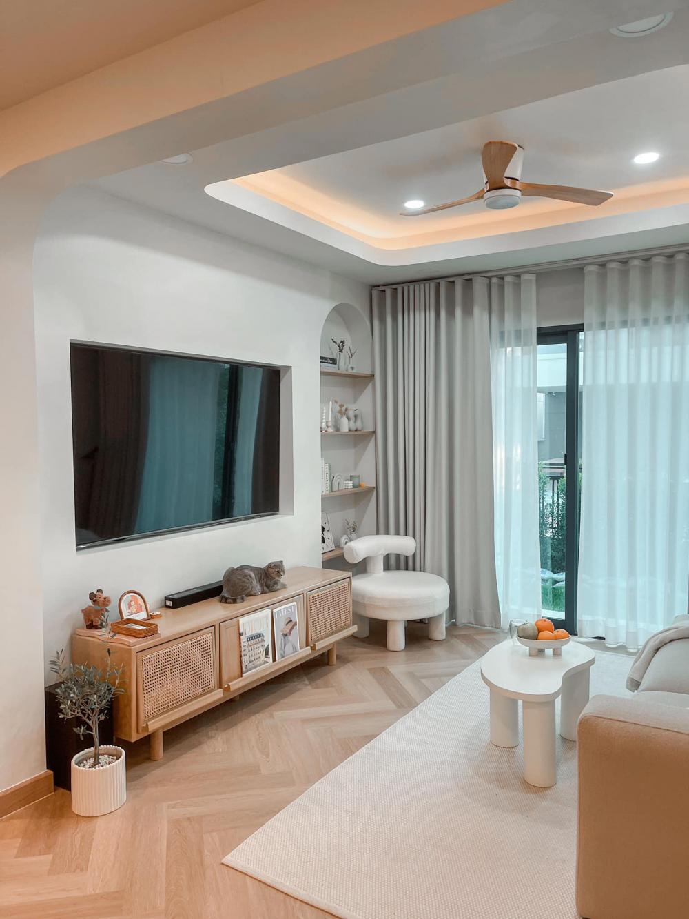 ไอเดียบ้านสไตล์มินิมอลตกแต่งภายในมินิมอล มีแมว อบอุ่น น่าอยู่ รูปที่ 17