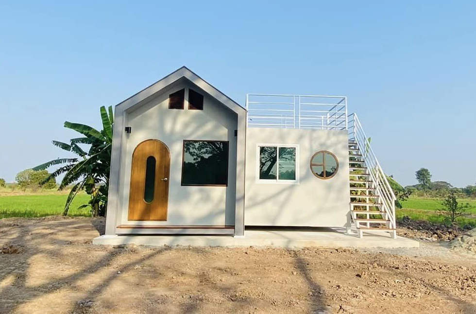 บ้านน็อคดาวน์นอร์ดิกและเทอเรส มีดาดฟ้า งบ 3.5 แสนบาท รูปที่ 4